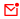 icon letter red